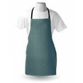 thumbnail image 3 of Geometric Apron Entwined Nested Vertical Square Pattern Chevron Abstract Artwork Print, Unisex Kitchen Bib Apron with Adjustable Neck for Cooking Baking Gardening, Brown and Sky Blue, by Ambesonne, 3 of 3