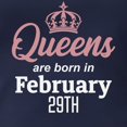 thumbnail image 3 of CafePress - Queens Are Born In February 29Th Long Sleeve T Shirt - Womens Hooded Shirt, 3 of 3