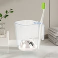 thumbnail image 2 of Non-Slip Toothbrush Holder with Weighted Base Bathroom Counter Organizer Plastic Toothpaste Cup Travel Bathroom Accessory for Sink, 2 of 6