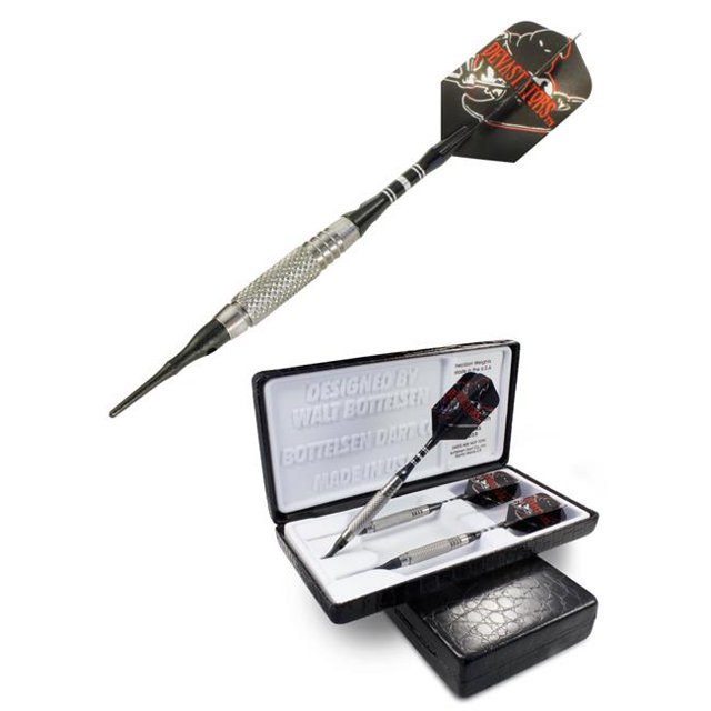Bottelsen 162D5S 16 g Devastators Soft Tip Coarse Knurl Dart - 90 Percent Tungsten