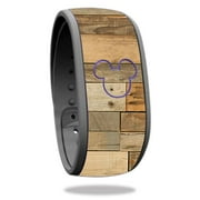 MightySkins DIMABA-Reclaimed Wood Skin Decal Wrap for Disney Magic Band - Toy Reclaimed Wood