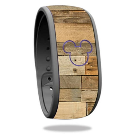 MightySkins DIMABA-Reclaimed Wood Skin Decal Wrap for Disney Magic Band - Toy Reclaimed Wood