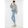 thumbnail image 5 of Kancan Mid Rise Distressed Ankle Skinny Jeans, 5 of 8