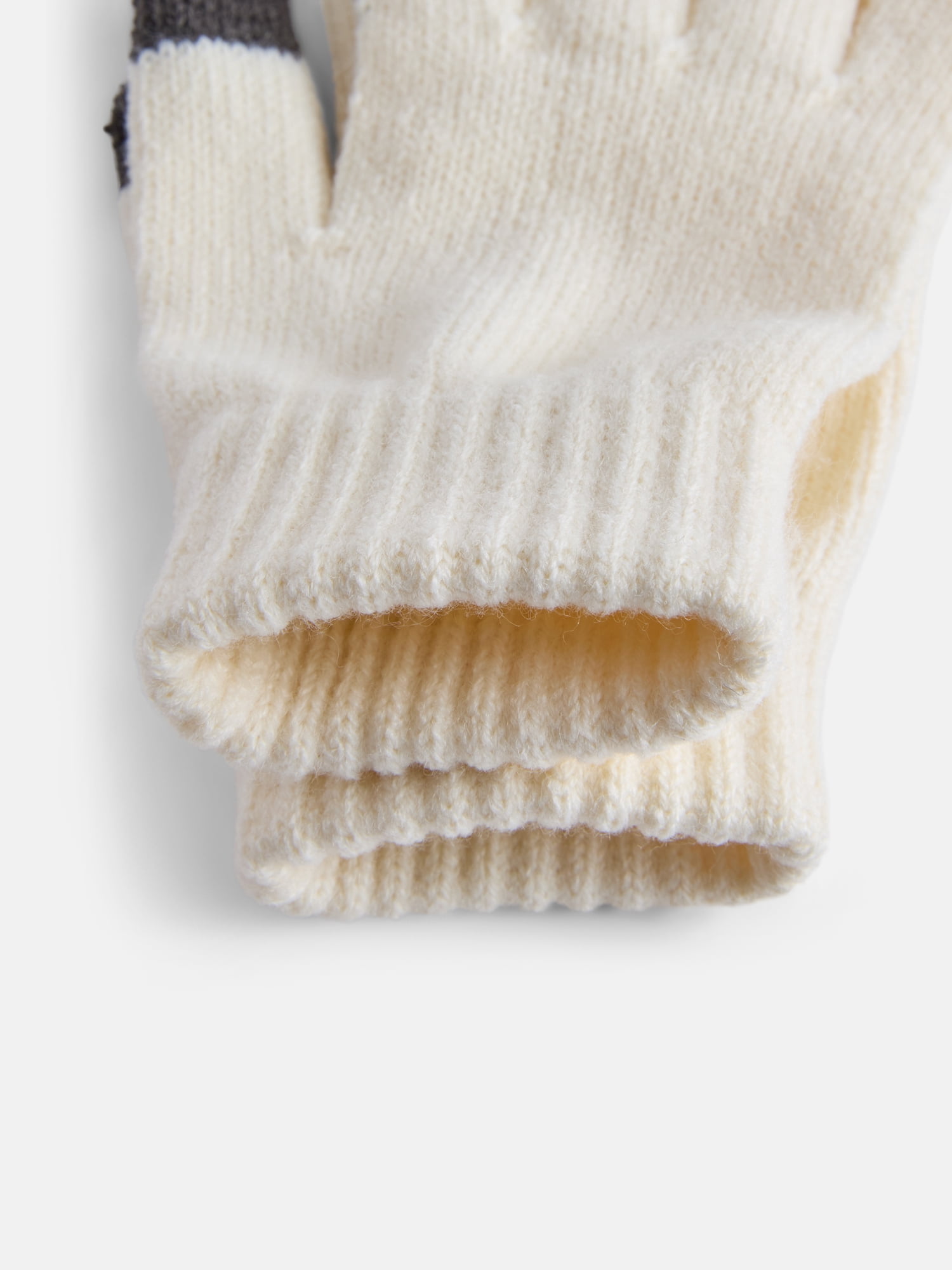 Justice Girls Cheetah Faux Fur Earmuff and Glove Set, Ivory