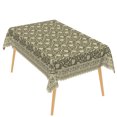 thumbnail image 6 of Vintage Sage Green Floral Tablecloth,60x102 Inch Rectangle Waterproof Table Cover for Home Indoor Outdoor Party Table Decoration, 6 of 7