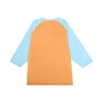 thumbnail image 7 of 3/4 Sleeve Mens Casual Raglan Jersey Baseball Tee Shirt Orange XL, 7 of 7