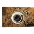 thumbnail image 1 of ARTCANVAS Coffee on Wooden Table Coffee Shop decor Canvas Art Print - Size: 26" x 18" (0.75" Deep), 1 of 9