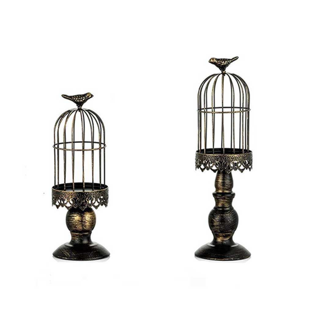 Linyer Candle Storage Holder Two Sizes Birdcage Shaped Metal Organizer linyer-candle-storage-holder-two-sizes-birdcage-shaped-metal-organizer