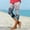 Multicolor#5, variant on LEBONYARD Plus Size Womens Pants Clearance,Womens Pants Summer up to 50% off,Women's Summer Casual Elastic Waist Printed Cropped Beach Pants Multicolor S