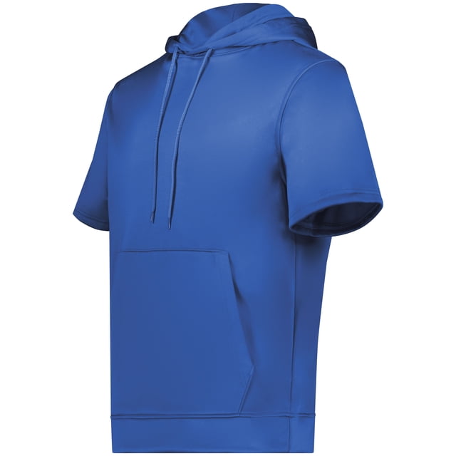 AUGUSTA SPORTSWEAR WICKING FLEECE SHORT SLEEVE HOODIE