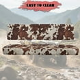 thumbnail image 4 of Uorisanigo UTV Seat Covers Set with Elastic Band, Easy Installation Brown Cow Print Mule Seat Cover for Kawasaki Mule 3000 3010 3020 Durable Fabric Replacement UTV Accessories, 4 of 7