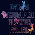 thumbnail image 2 of Men's Bambi Neon Name Stack Graphic Tee Navy Blue Small, 2 of 5