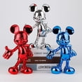 thumbnail image 3 of Figura de acción de Mickey Mouse, muñeco de colección moderno y Simple, 29cm, adornos de habitación, estatua de Mickey, juguetes de modelo de decoración, 3 of 4