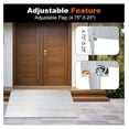 thumbnail image 3 of 5 inch Threshold Ramp, 5" Modular Aluminum Non-Slip, 800 LBS Capacity 34 inch Wide Door Entry Ramp for Wheelchairs Scooters Power Chairs Home Doorways, 3 of 8