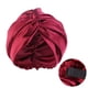thumbnail image 4 of Gorro de dormir de doble capa de seda artificial ajustable popular, gorro de ducha con giro cruzado, gorro de maquillaje de belleza, 4 of 5