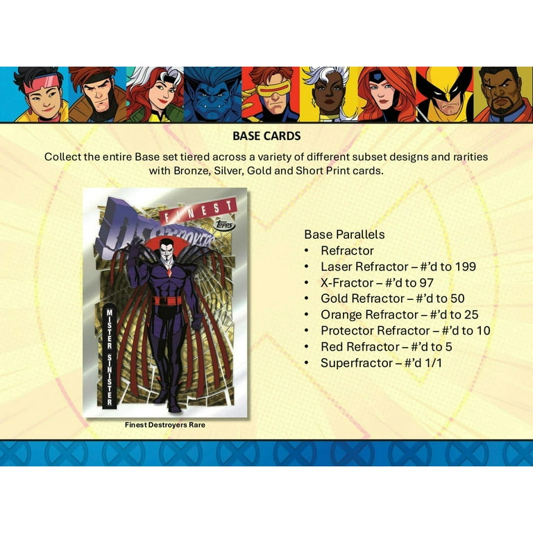 Topps Marvel X-Men 97 Trading Cards Hobby Box with Refractor, Autograph,  Sketch - Walmart.com