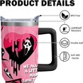 thumbnail image 4 of 40OZ Halloween Tumbler Horror Movie with Handle and Straw Travel Coffee Mug Stainless Steel Insulated Cup, Halloween Holiday Gifts, 4 of 6