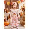 thumbnail image 5 of Cjfdfy Newborn Baby Girl Thanksgiving Outfit Print Long Sleeve Romper Flare Pants And Headband Three-piece Set Funny Homemade Rolls Fall Winter Clothes, 5 of 9