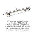 thumbnail image 6 of Amerock Monument Chrome 18 inch (457mm) Towel Bar, 6 of 8