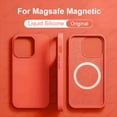 thumbnail image 2 of For Magsafe Original Magnetic Cases For iPhone 15 14 13 12 11 Pro Max Plus Wireless Charge Case Liquid Silicone Cover Accessory, 2 of 5