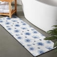 thumbnail image 2 of Pioneer Flower Floral Print Pattern Bathroom Rugs Mat, Non Slip Microfiber Bathroom Rug with Rubber Backing, Soft Mats for Bathroom Floor Tub Shower, 17"x47", 2 of 5