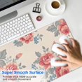thumbnail image 4 of Long Mouse Pads for Desk,Pioneer Flower Floral Print Pattern Desk Mats on Top Of Desks, Desk Mouse Pad Extra Large with 3mm Non-Slip Base and Stitched Edge for Gaming,Office,Work,Home 35.4"x15.7", 4 of 6