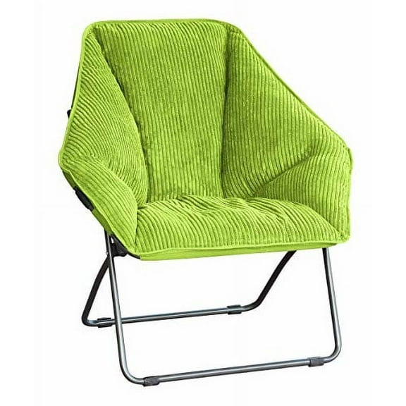 Zenithen Light Green Hexagon Folding Dish Chair for Living Rooms, Bed Rooms, and Dorms - Pack of 1