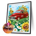 thumbnail image 2 of 5D DIY diamante pintura coche palabras completo redondo taladro mosaico Rhinestone cuadro conjunto Tmvgtek decoración de arte en el hogar, 2 of 9