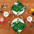 thumbnail image 4 of 1 Pack 20'' x20" Satin Table Napkins Dinner Napkins for wedding Party Decoration events Green Halloween-themed Pattern, 4 of 6