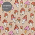 thumbnail image 3 of Rateoe 70s Mushroom Shower Curtain - Fancy Bathroom Shower Curtain Sets - Waterproof Shower Curtain with Hooks with 12 Plastic Hooks 72x72 Inches, 3 of 5