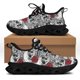 thumbnail image 1 of Zapatillas Yikeluo con diseño de calaveras de azúcar y rosas góticas, transpirables, con cordones de malla, cómodas para correr para mujer, 1 of 6