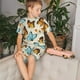 thumbnail image 4 of Fotbe Butterflies Pijama Estampada de 2 Piezas para Niños – Ropa de Dormir de Manga Corta Cómoda para Niños y Niñas, Camiseta y Shorts de Algodón-Large, 4 of 6