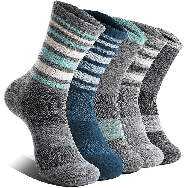 Calcetines de senderismo EBMORE de lana merino para mujer, t