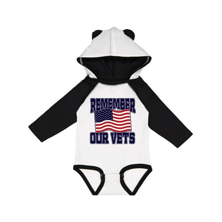 

Inktastic Veteran Remember our Vets Gift Baby Boy or Baby Girl Long Sleeve Bodysuit