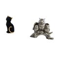 thumbnail image 1 of Figura de búho, estatua de gato, adorno de resina, escultura de escritorio en miniatura, ideal para regalar, decoración del hogar, oficina, dormitorio, 1 of 8
