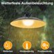 thumbnail image 3 of Lámpara solar al aire libre impermeable jardín luz solar sensor colgante luz con 4 lámparas colgantes, blanco cálido, 3 of 6