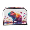 thumbnail image 2 of Sikiie Watercolor Butterfly Guinea Pig Toaster Covers 2 Slice Dustproof Toaster Cover Bread Machine Cover, Dustproof Cover - 11.4" x 7.5" x 7.9", 2 of 7