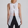 thumbnail image 5 of Summer Fashion Womens Vest Plus Size Round Neck Sports Mesh Lace Back Yoga, 5 of 8