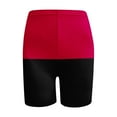 thumbnail image 5 of LEBONYARD Ladies Lightweight Yoga Shorts Breathable Quick Dry Summer,Women's Summer High Waisted Shorts Summer Casual Stretch Short Sport Shorts Red XXXL, 5 of 5