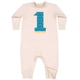 thumbnail image 2 of Inktastic First Birthday-1 Year Old Baby Fleece Romper, 2 of 4