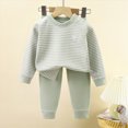 thumbnail image 2 of Gibobby Toddler Baby Boy Clothes Fall Winter Outfits Long Sleeve Sweatshirt Tops + Pants Playwear Set 0-24Months 2t 3t 4t Baby Boy Clothes Toddler Boy Fall Winter Sets(7-8 Years,Light Green), 2 of 5