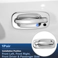 thumbnail image 3 of Ofertas Únicas 1 Par 15034985 Manija de Puerta Exterior Metálica Frontal para Chevy para Silverado 1500 1999-2006 para Cadillac Escalade 2002-2006 Cromo, 3 of 7