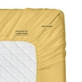 thumbnail image 2 of Clara Clark RV/Short Queen 6-Piece Bed Set for Campers - Deep Pocket Fitted Sheet Luxury Soft Microfiber, Hypoallergenic, Yellow, 2 of 6