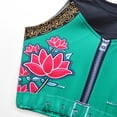 thumbnail image 7 of Kids Girls Pop Singer Cosplay Costume, 2-Piece Concert Stage Outfit Crop Top and Shorts Set for Halloween Fancy Dress Up, 7-8Y, 7 of 7