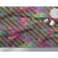 thumbnail image 2 of Soimoi Cotton Duck Fabric Star & Diagonal Stripe Printed Craft Fabric by the Yard 42 Inch Wide, 2 of 3
