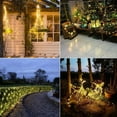 thumbnail image 4 of Epicgadget Solar Flexible Copper Wire String Lights, 72FT 200 LEDs Waterproof Super Bright Solar Lights with 8 Lighting Modes Decorative Lights for Outdoor Christmas Garden Wedding Tree (Warm White), 4 of 7