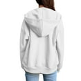 thumbnail image 5 of Xcmzpl Womens Zip Up Hoodies Cute Solid Color Hooded Sweatshirt Travel Pullover Tops Soft Long Sleeve Shirts Early Fall Fashion, 5 of 6