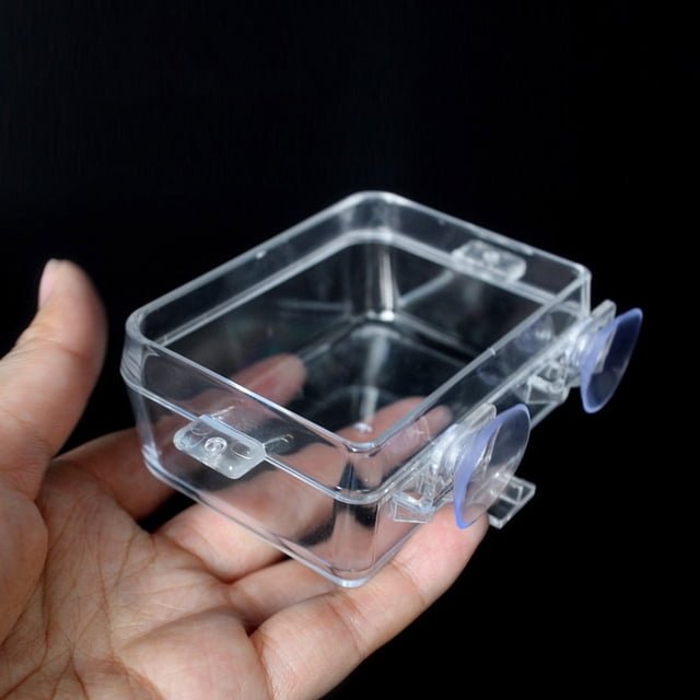 Nestingho 2Ud Transparente Para Alimentación Y De Reptiles Con Material No