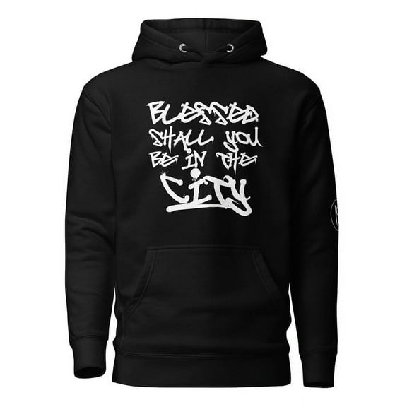 Blessed Shall You Be In The City & Field I Unisex Hoodie I Unisex Hoodie, Black