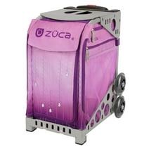 Zuca Velvet Rain Sport Insert Bag and Gray Frame with Flashing Wheels